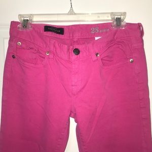 J Crew Pink Toothpick Skinny Jeans
